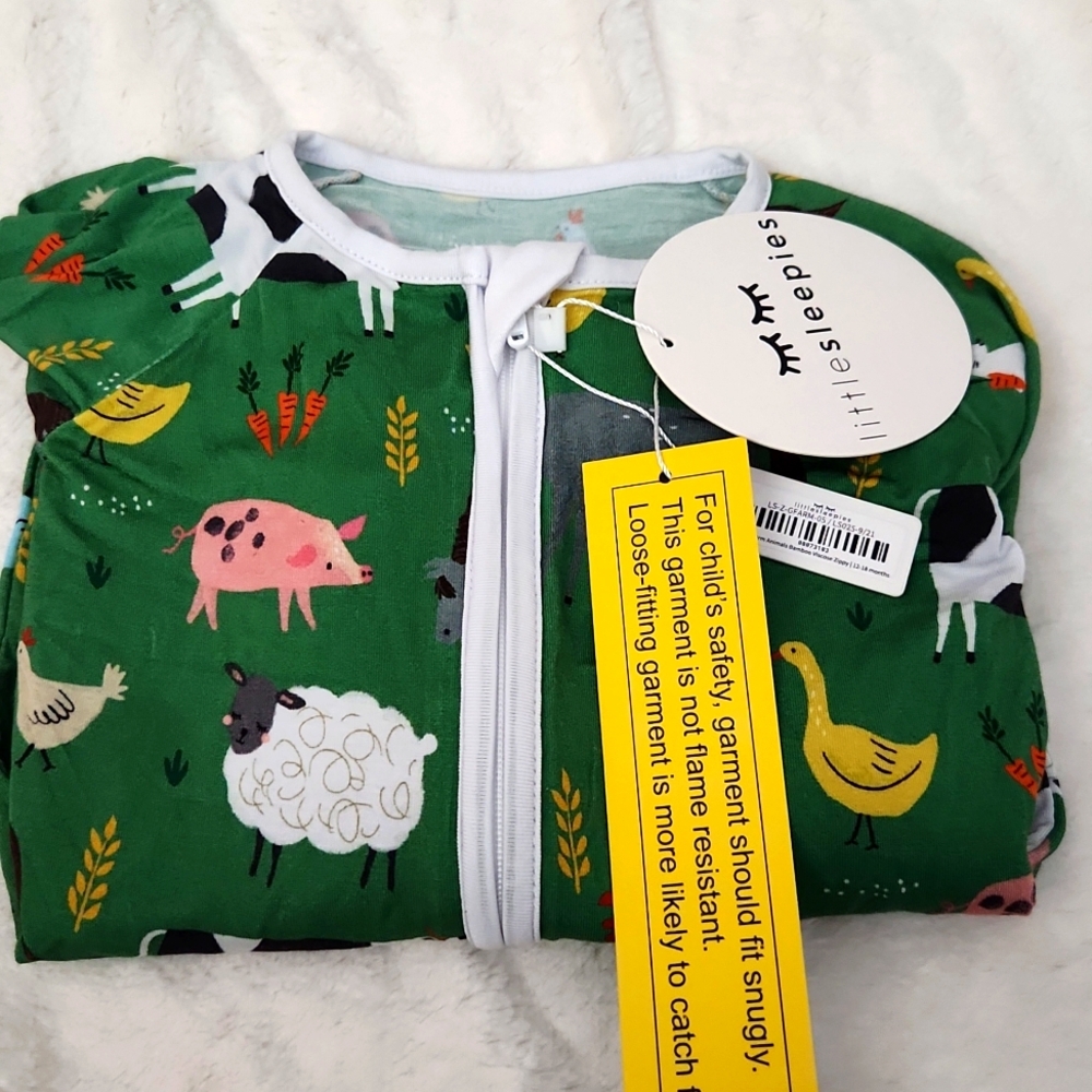 Little Sleepies Bamboo Pajamas Zippy 12-18 months